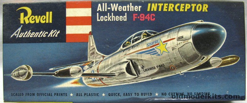 Revell 1/56 Lockheed F-94C Starfire Interceptor  - With One Piece Stand Arm - Pre 'S' Kit, H210-79 plastic model kit